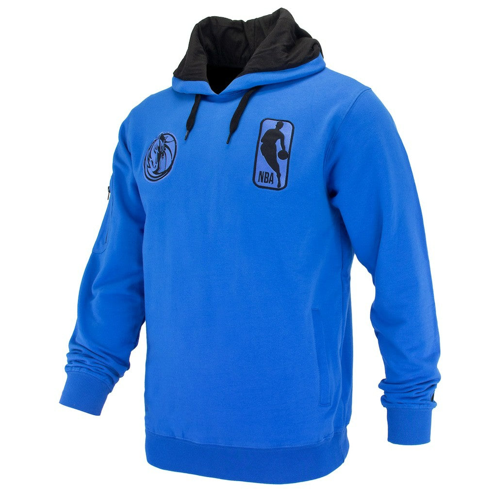 NBA - Dallas Mavericks FISLL Unisex Logoman Shadow Collection Pullover Hoodie - Royal