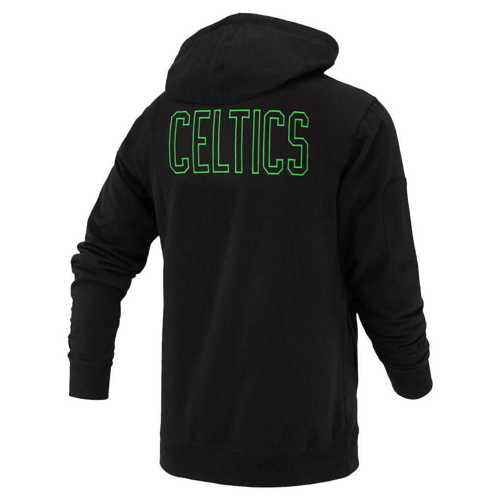 NBA - Boston Celtics FISLL Unisex Logoman Shadow Collection Pullover Hoodie - Black