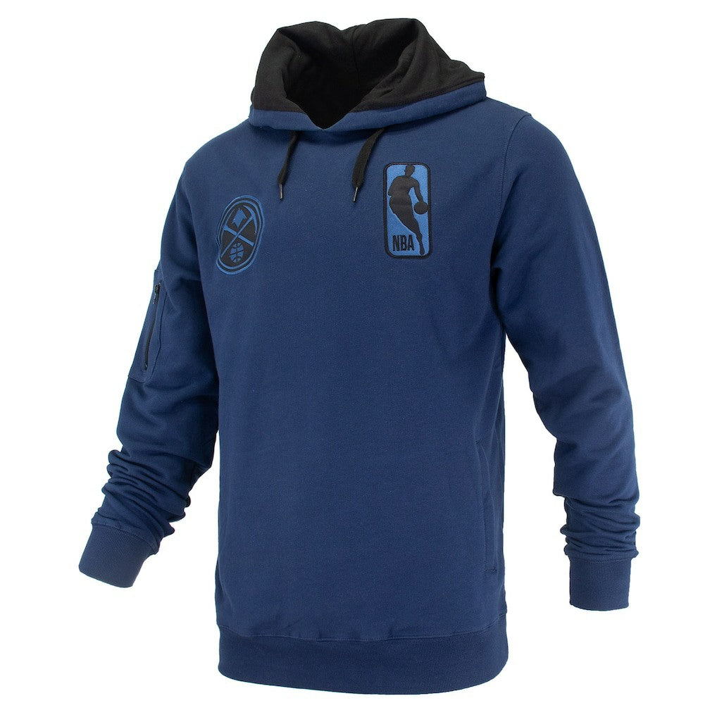 NBA - Denver Nuggets FISLL Unisex Logoman Shadow Collection Pullover Hoodie - Navy