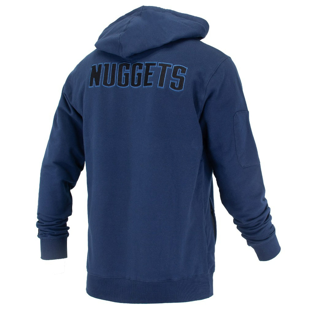 NBA - Denver Nuggets FISLL Unisex Logoman Shadow Collection Pullover Hoodie - Navy
