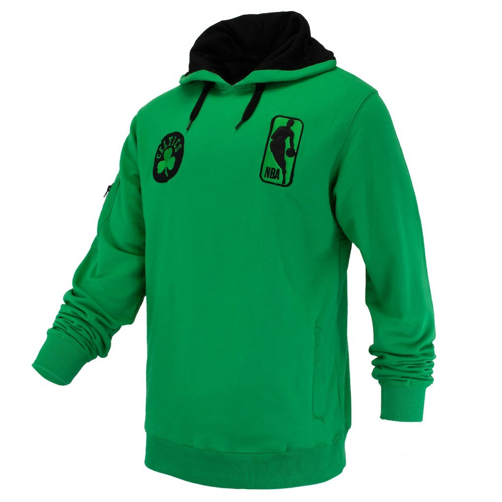 NBA - Boston Celtics FISLL Unisex Logoman Shadow Collection Pullover Hoodie - Kelly Green