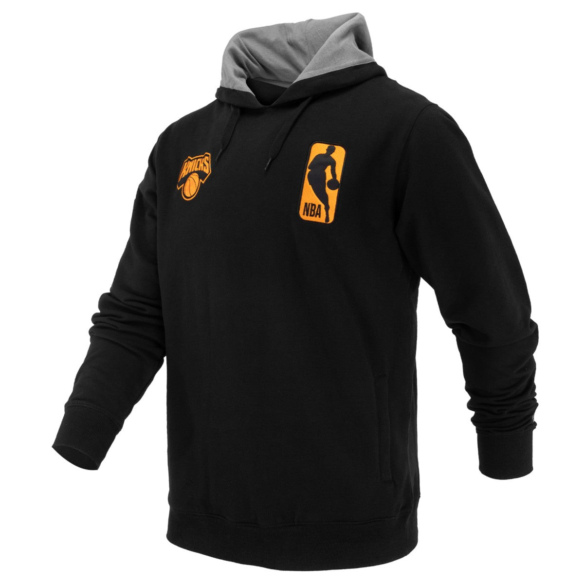 NBA - New York Knicks FISLL Unisex Logoman Shadow Collection Pullover Hoodie - Black