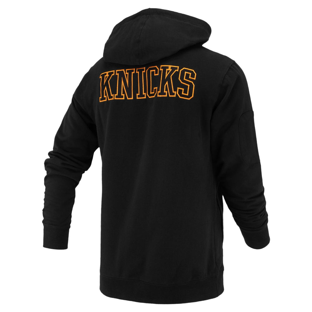 NBA - New York Knicks FISLL Unisex Logoman Shadow Collection Pullover Hoodie - Black