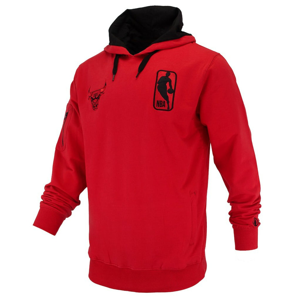 NBA - Chicago Bulls FISLL Unisex Logoman Shadow Collection Pullover Hoodie - Red