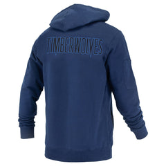 NBA - Minnesota Timberwolves FISLL Unisex Logoman Shadow Collection Pullover Hoodie - Navy