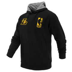 NBA - Los Angeles Lakers FISLL Unisex Logoman Shadow Collection Pullover Hoodie - Black