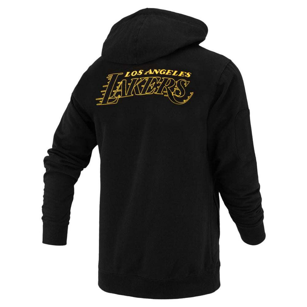 NBA - Los Angeles Lakers FISLL Unisex Logoman Shadow Collection Pullover Hoodie - Black