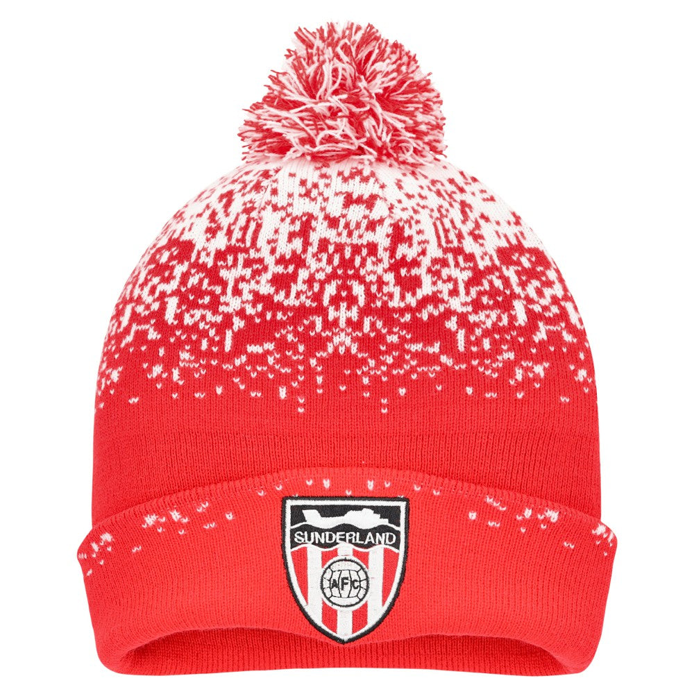 Sunderland Classics Ombre Cuffed Pom Beanie / Red / Kids