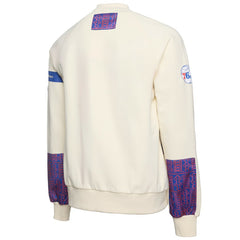NBA - Philadelphia 76ers NBA x Two Hype Culture & Hoops Collection Premium Pullover Sweatshirt - Cream