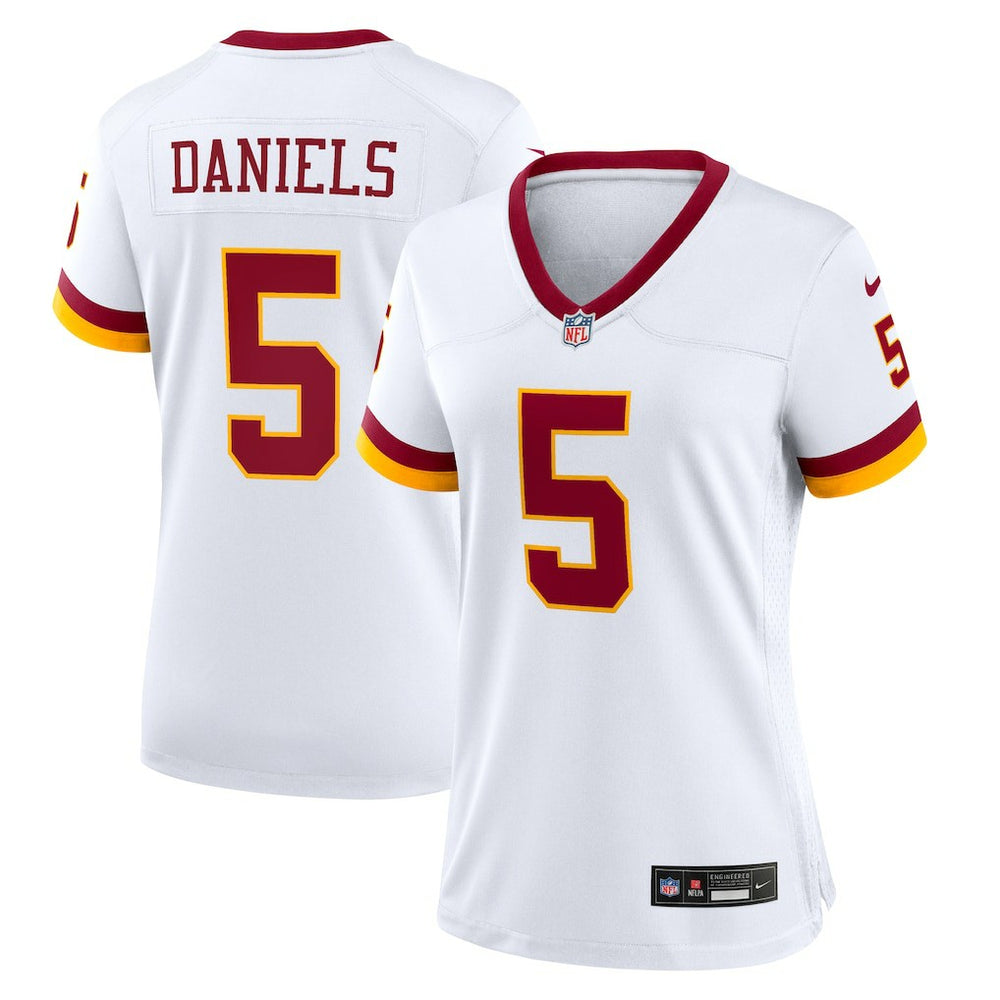 Jayden Daniels Washington Commanders Women's Game Super Bowl Era Jersey White - Nike