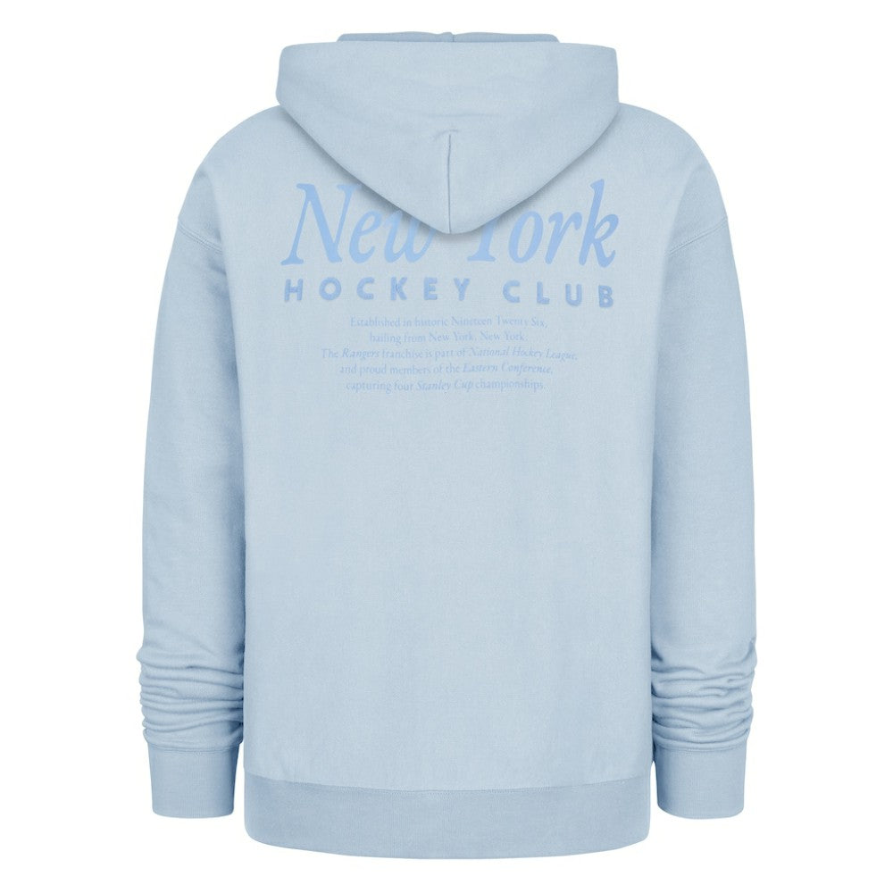 New York Rangers '47  Foundation Pullover Hoodie Light Blue