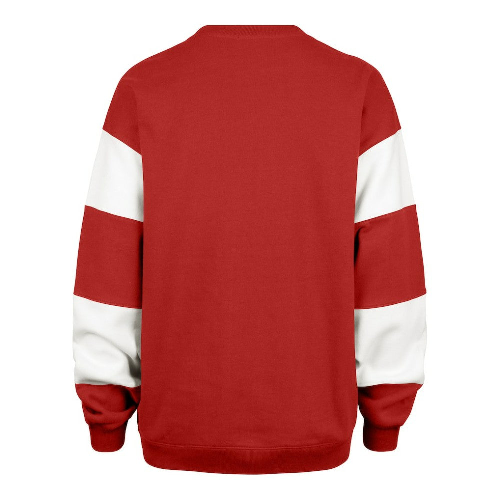 New Jersey Devils - '47 Women's Eephus Barred Pullover Sweatshirt Red