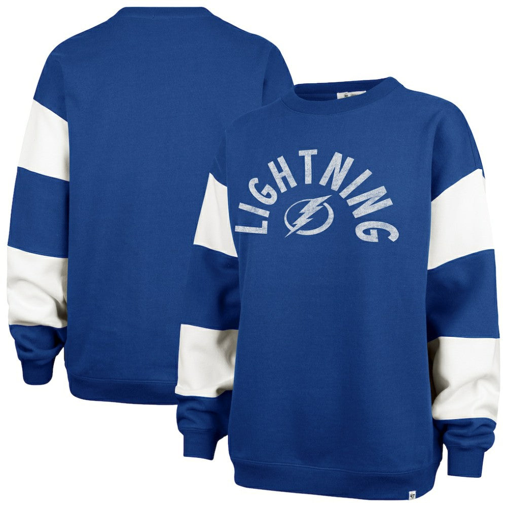 Tampa Bay Lightning - '47 Women's Eephus Barred Pullover Sweatshirt Blue