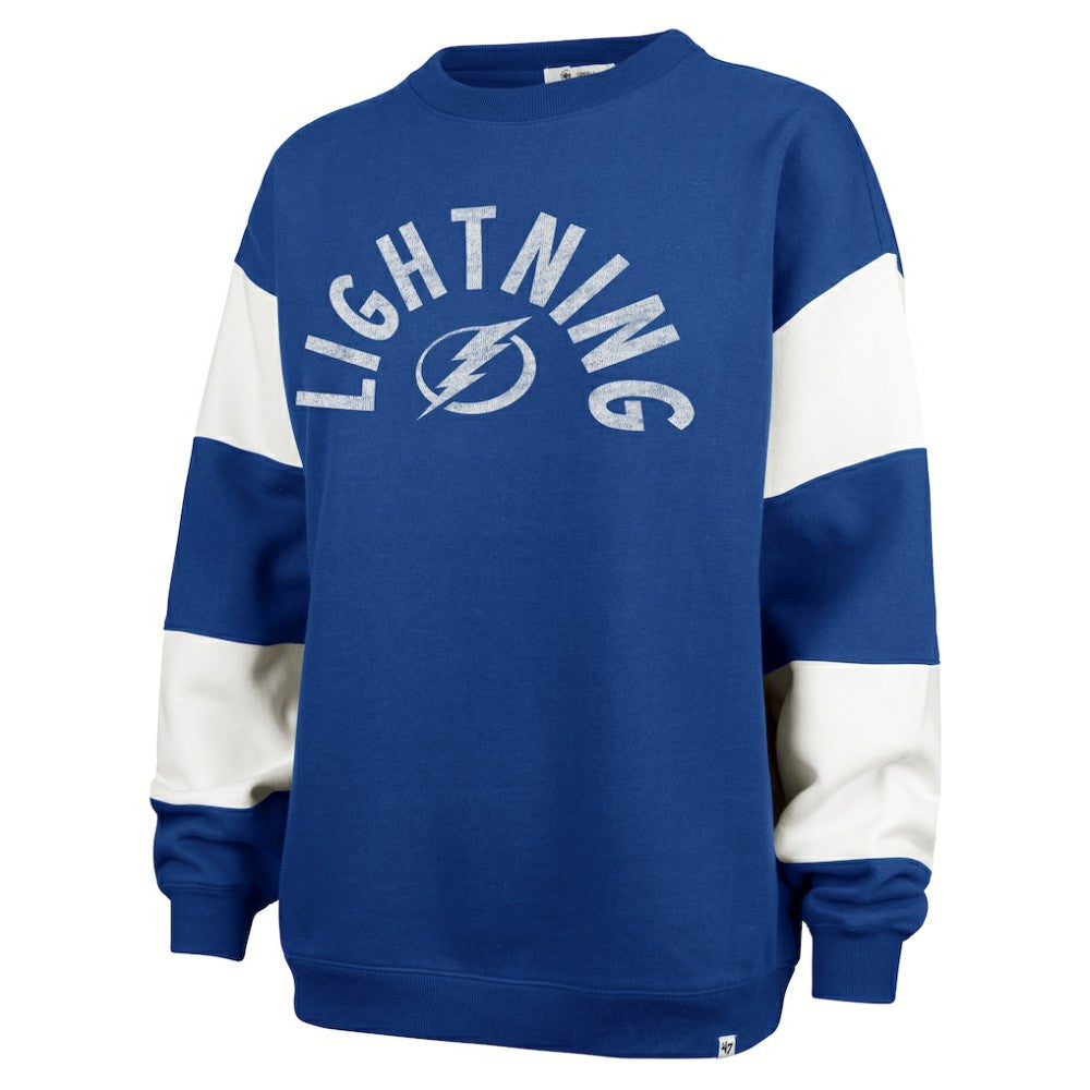 Tampa Bay Lightning - '47 Women's Eephus Barred Pullover Sweatshirt Blue
