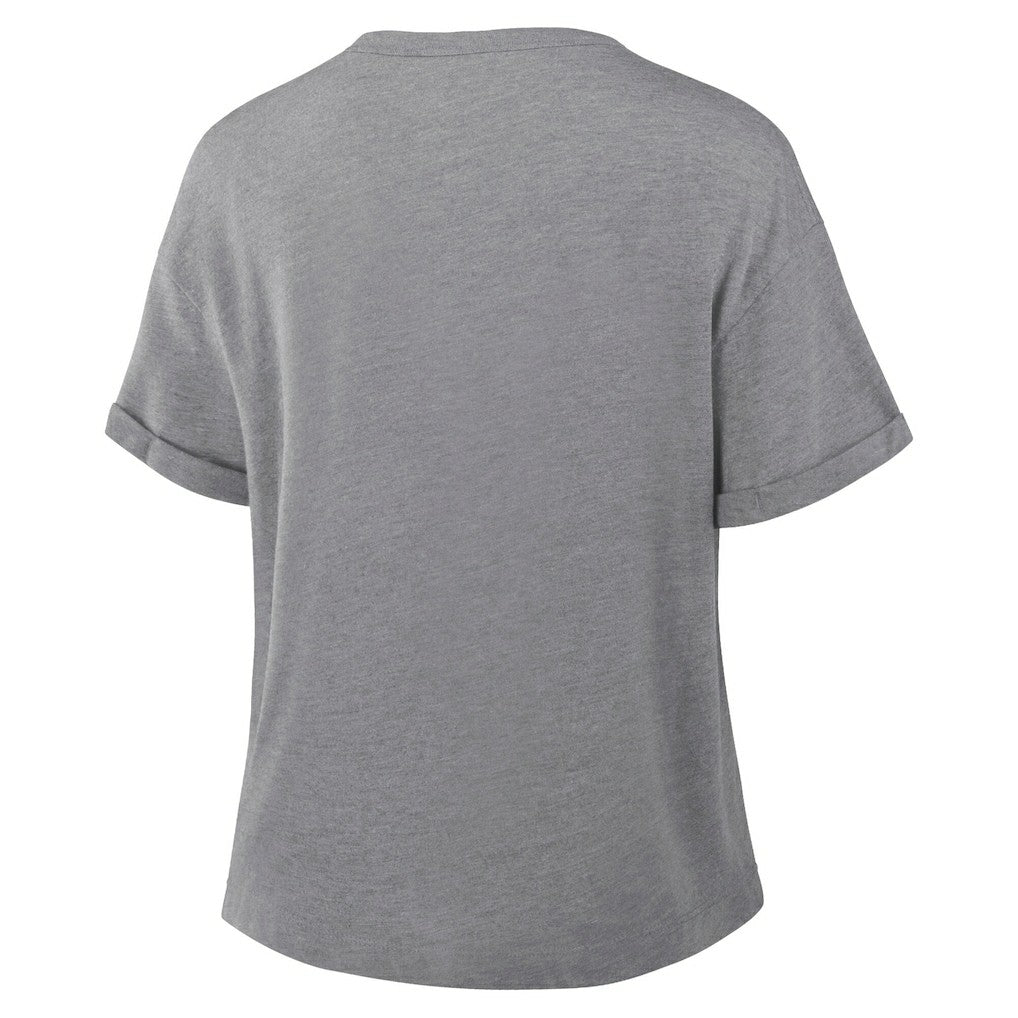 Philadelphia Eagles Women's Tribute Tri-Blend Boxy T-Shirt Heather Gray - Fanatics