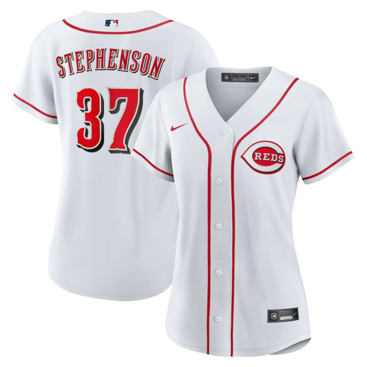 Tyler Stephenson Cincinnati Reds Nike Women's Home Replica Jersey - White | MLB Jerseys