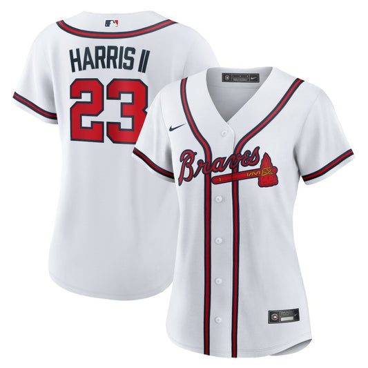Michael Harris II Atlanta Braves Nike Women's Home Replica Jersey - White | MLB Jerseys