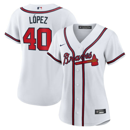 Reynaldo Lopez Atlanta Braves Nike Women's Home Replica Jersey - White | MLB Jerseys