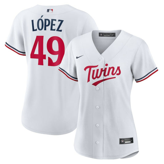 Pablo Lopez Minnesota Twins Nike Women's Home Replica Jersey - White | MLB Jerseys