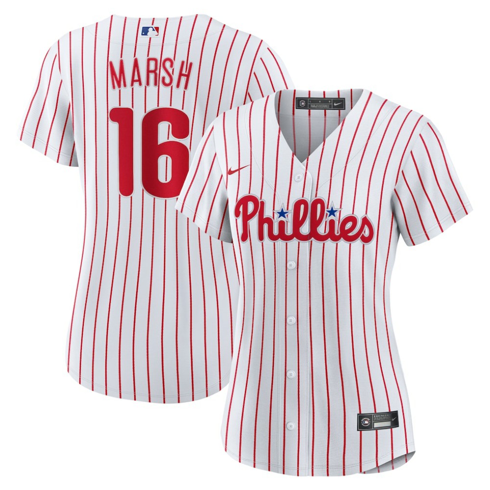 Brandon Marsh Philadelphia Phillies Nike Women's Home Replica Jersey - White | MLB Jerseys