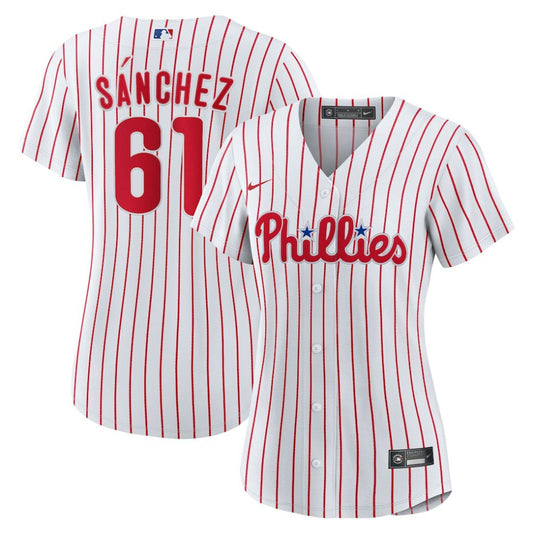 Cristopher Sanchez Philadelphia Phillies Nike Women's Home Replica Jersey - White | MLB Jerseys