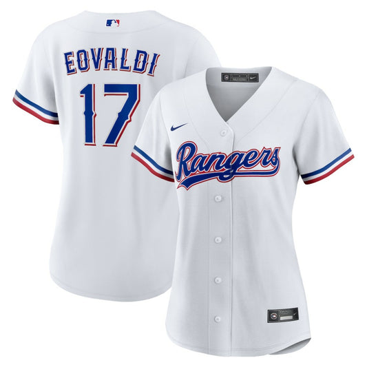 Nathan Eovaldi Texas Rangers Nike Women's Home Replica Jersey - White | MLB Jerseys