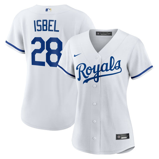 Kyle Isbel Kansas City Royals Nike Women's Home Replica Jersey - White | MLB Jerseys