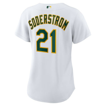 Tyler Soderstrom Athletics Nike Women's Home Replica Jersey - White | MLB Jerseys