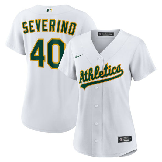 Luis Severino Athletics Nike Women's Home Replica Jersey - White | MLB Jerseys