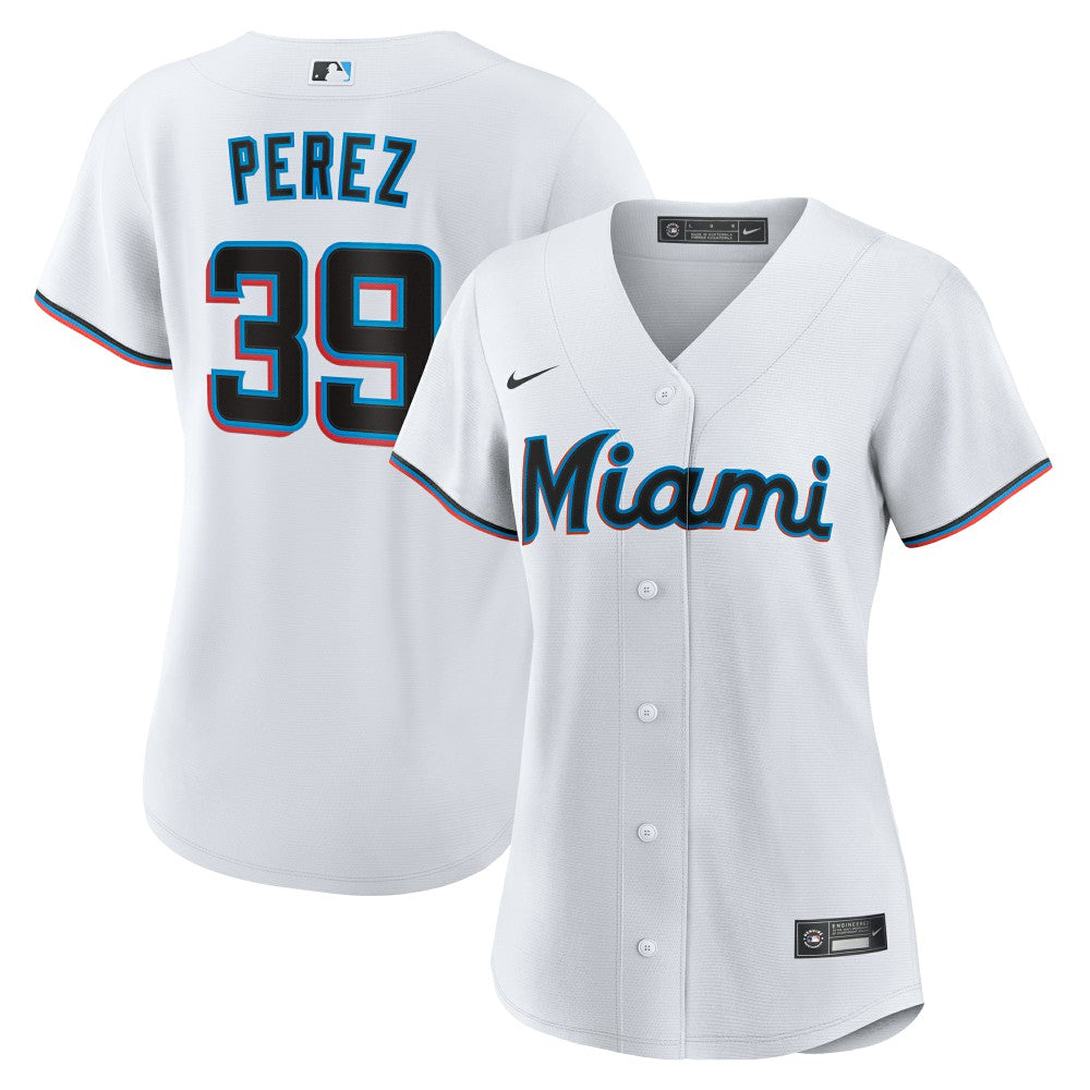 Eury Perez Miami Marlins Nike Women's Home Replica Jersey - White | MLB Jerseys