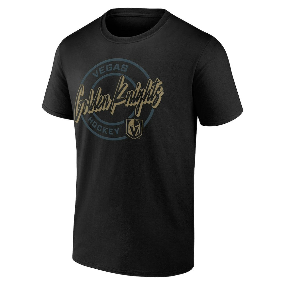 Vegas Golden Knights Color Block Puck T-Shirt Black