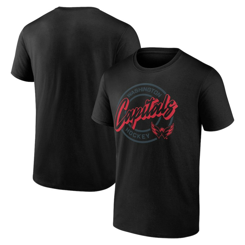Washington Capitals Color Block Puck T-Shirt Black