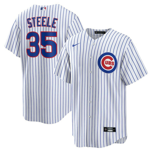 Justin Steele Chicago Cubs Nike Home Replica Jersey - White | MLB Jerseys