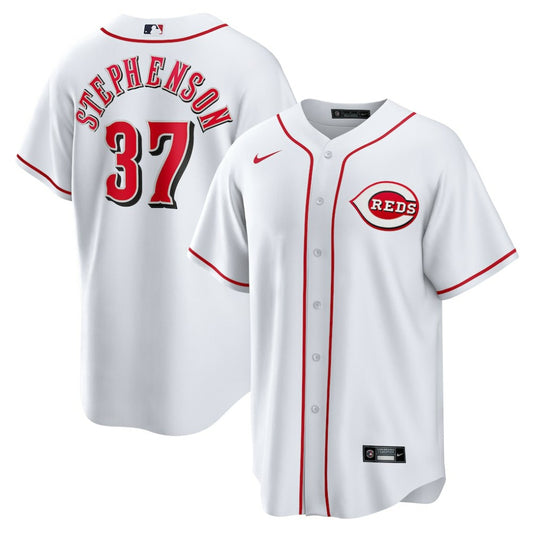 Tyler Stephenson Cincinnati Reds Nike Home Replica Jersey - White | MLB Jerseys