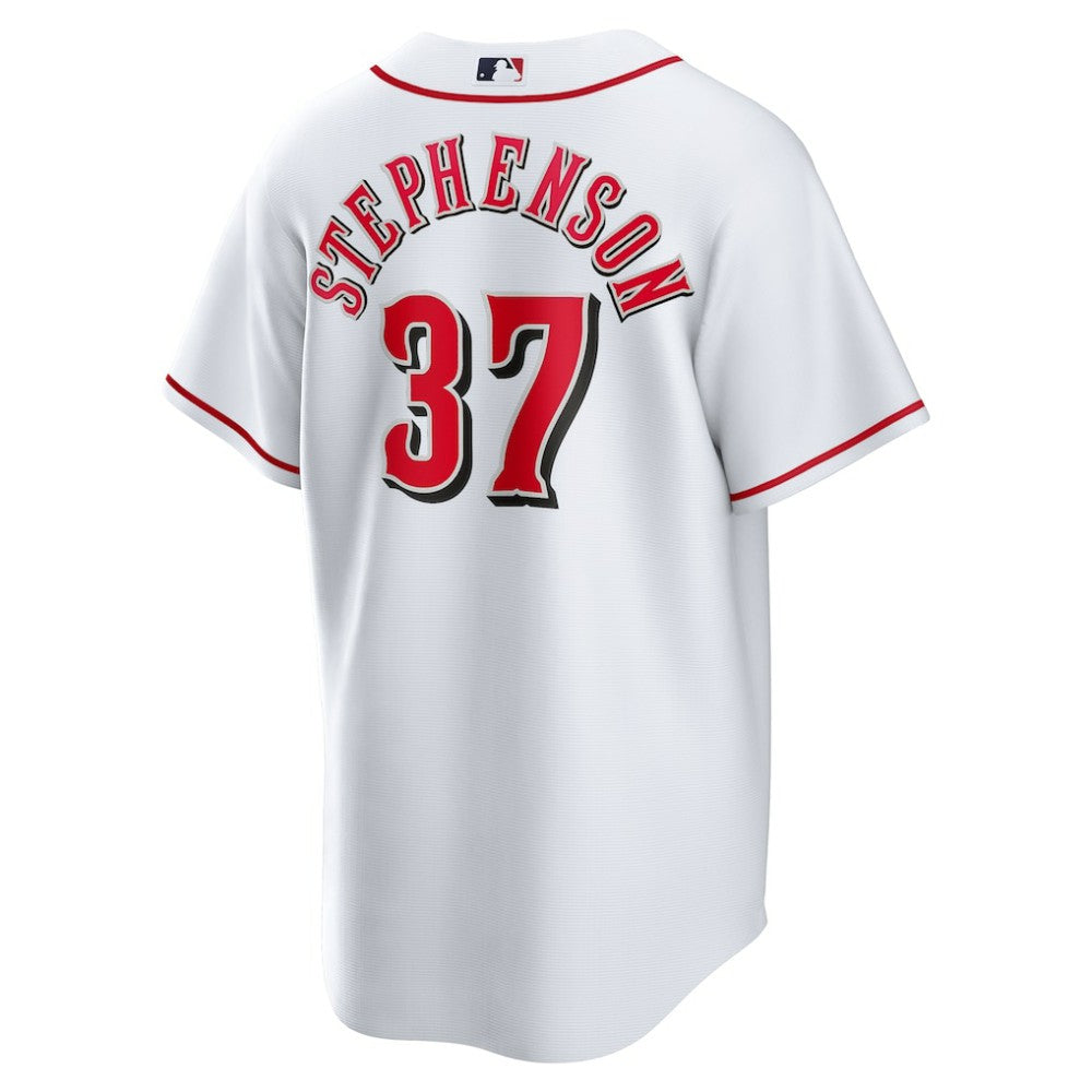 Tyler Stephenson Cincinnati Reds Nike Home Replica Jersey Lifestyle