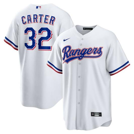 Evan Carter Texas Rangers Nike Home Replica Jersey - White | MLB Jerseys