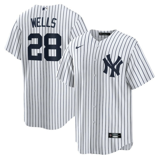 Austin Wells New York Yankees Nike Home Replica Jersey - White | MLB Jerseys