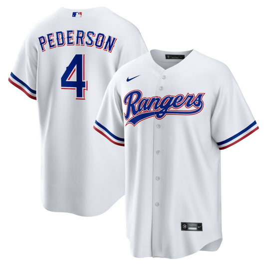 Joc Pederson Texas Rangers Nike Home Replica Jersey - White | MLB Jerseys