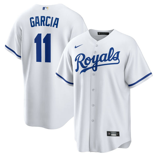 Maikel Garcia Kansas City Royals Nike Home Replica Jersey - White | MLB Jerseys