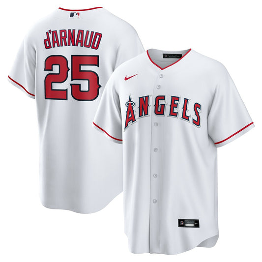 Travis d'Arnaud Los Angeles Angels Nike Home Replica Jersey - White | MLB Jerseys