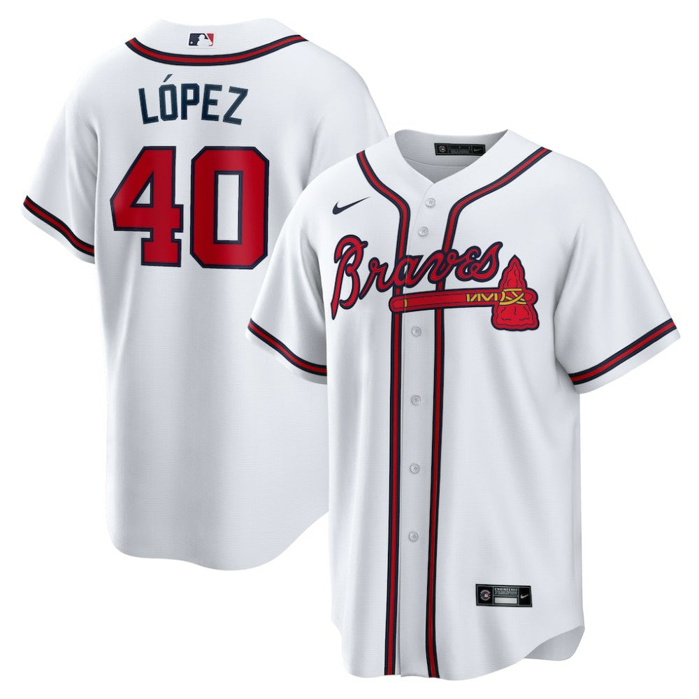 Reynaldo Lopez Atlanta Braves Nike Home Replica Jersey On Sale