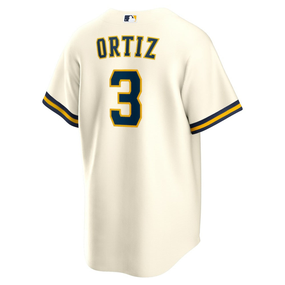 Joey Ortiz Milwaukee Brewers Nike Home Replica Jersey - White | MLB Jerseys