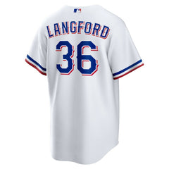 Wyatt Langford Texas Rangers Nike Home Replica Jersey Clearance