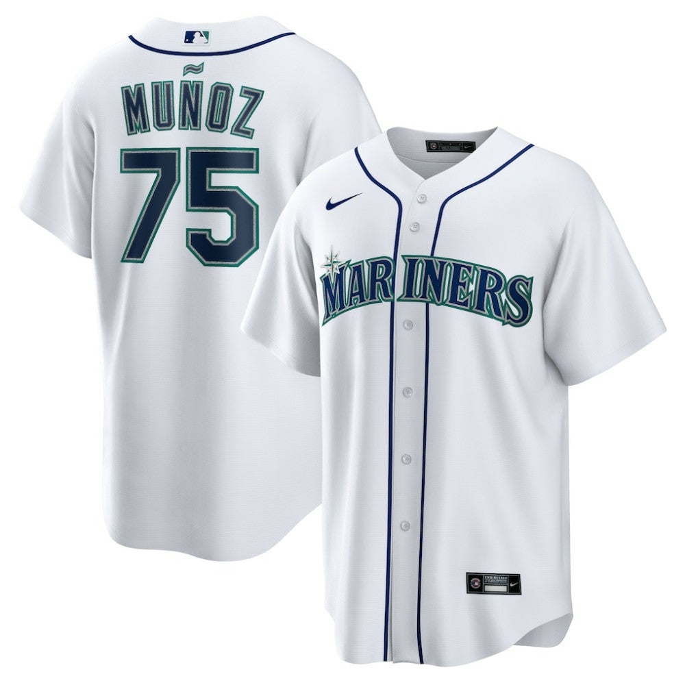 Andres Munoz Seattle Mariners Nike Home Replica Jersey - White | MLB Jerseys