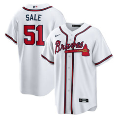Chris Sale Atlanta Braves Nike Home Replica Jersey Lifestyle