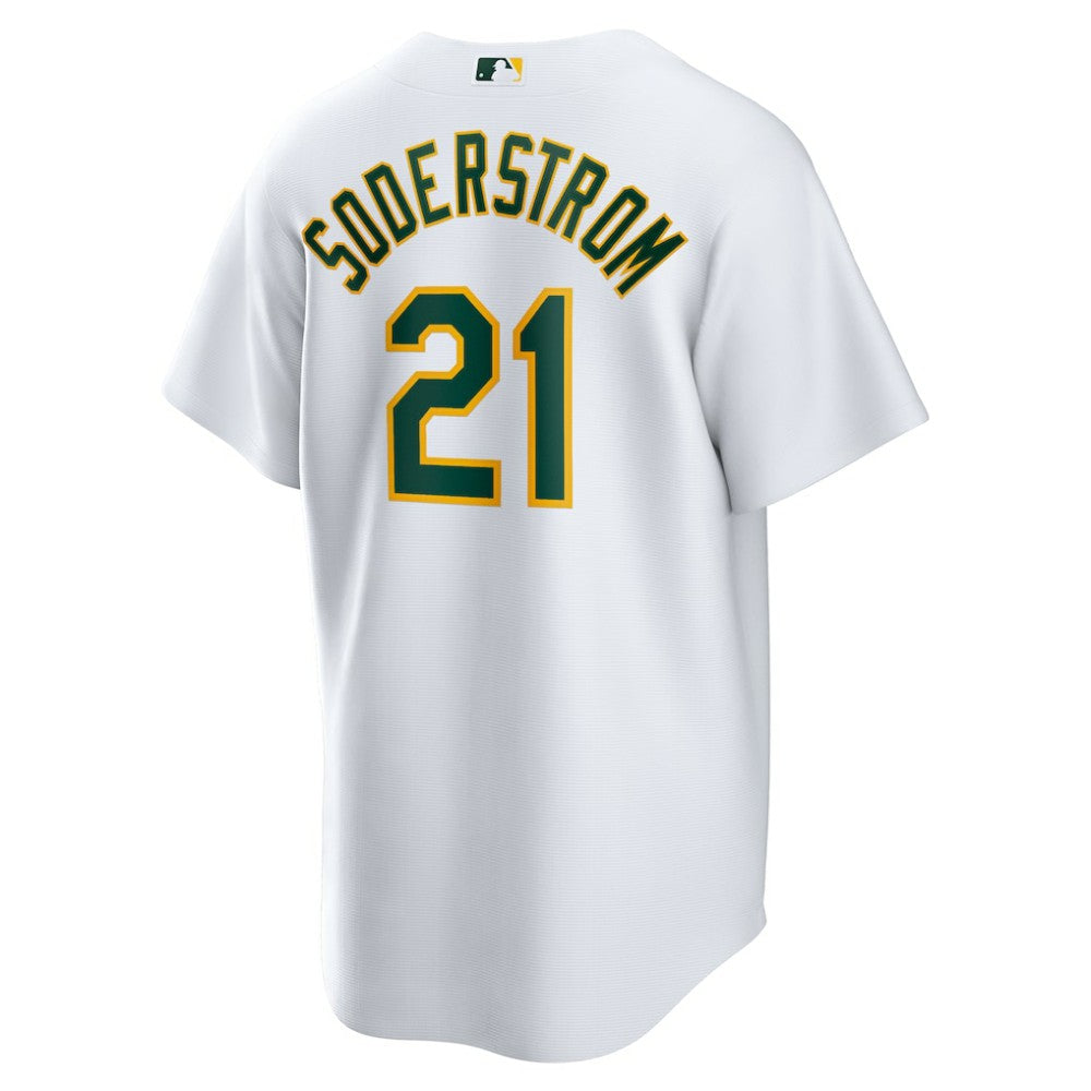 Tyler Soderstrom Athletics Nike Home Replica Jersey - White | MLB Jerseys