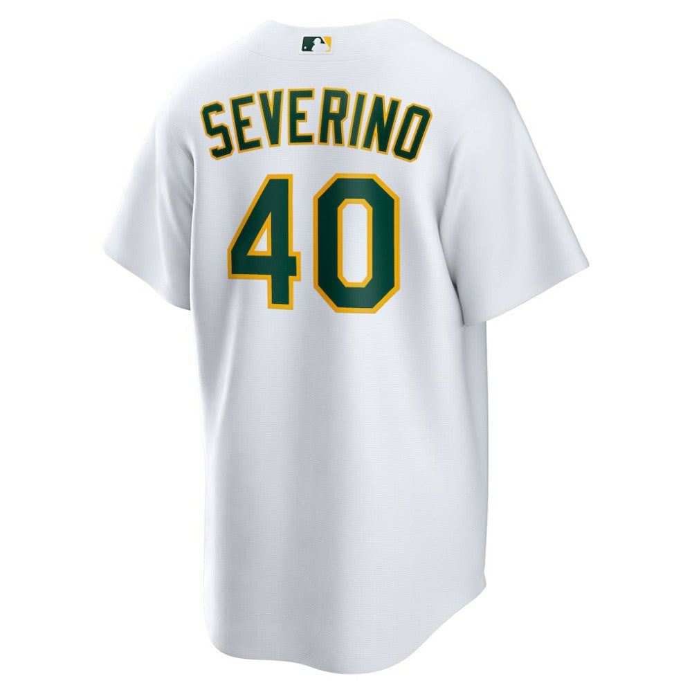 Luis Severino Athletics Nike Home Replica Jersey - White | MLB Jerseys