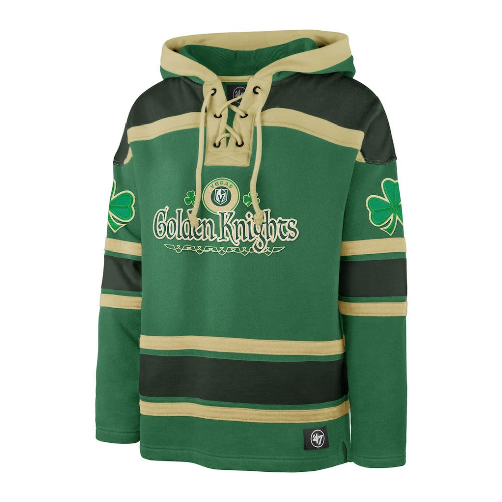 Vegas Golden Knights '47 St. Patrick's Day McLucky Superior Lacer Pullover Hoodie Kelly Green