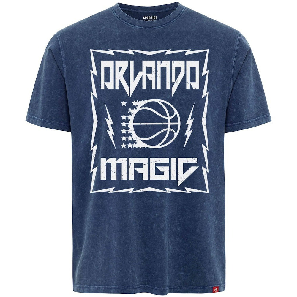 NBA - Orlando Magic Sportiqe Unisex Rock & Roll Collection Angus Premium Mineral Wash T-Shirt - Blue
