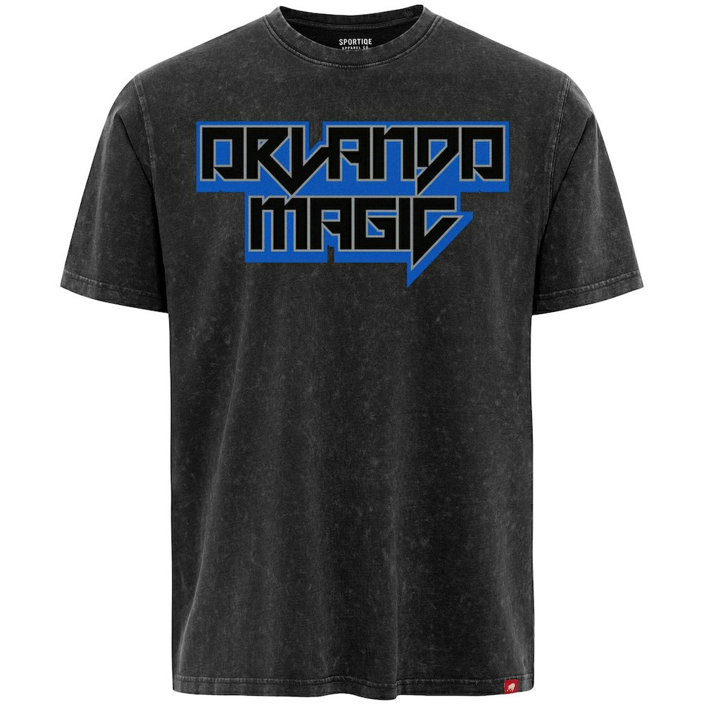 NBA - Orlando Magic Sportiqe Unisex Rock & Roll Collection Angus Premium Mineral Wash T-Shirt - Black